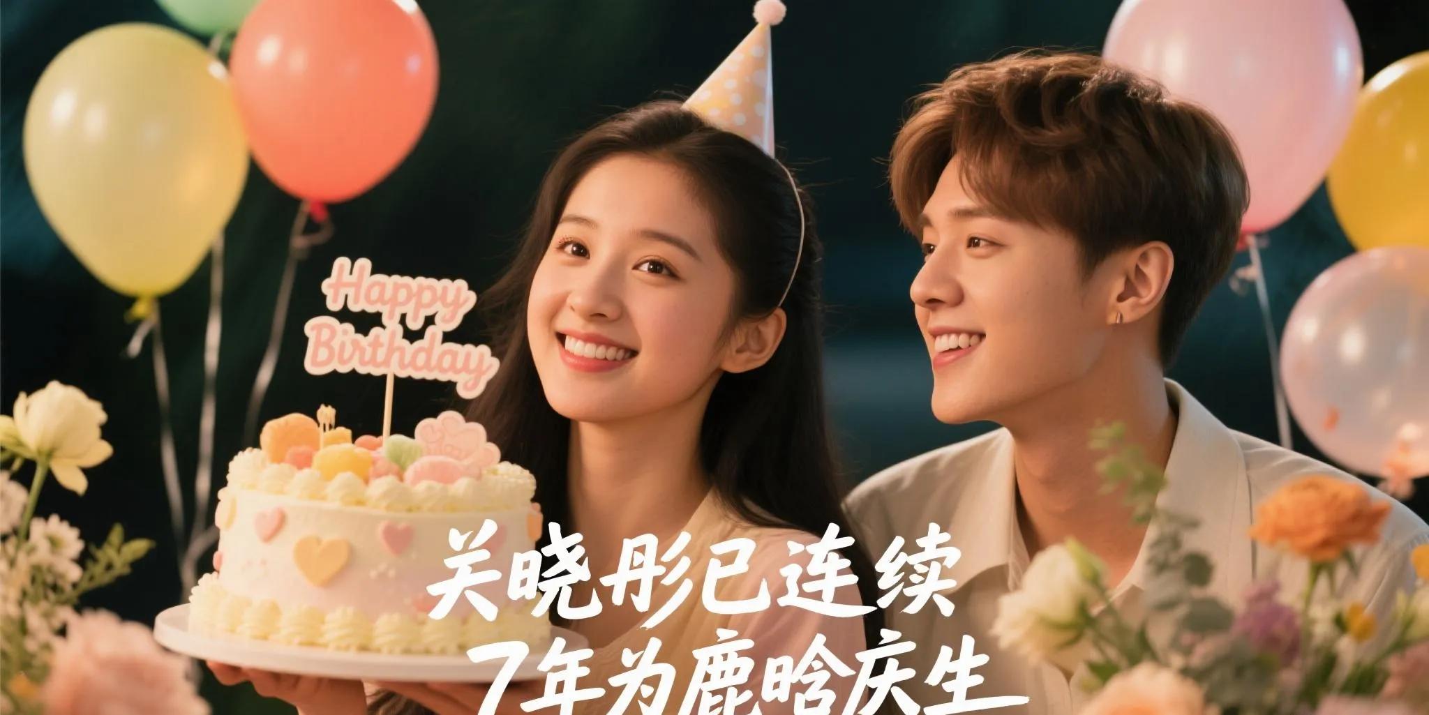 關曉彤此前連續(xù)7年為鹿晗慶生